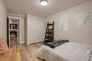 Cozy bedroom with decorative accents